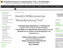 Tablet Screenshot of ahnenforschung-tirol.at